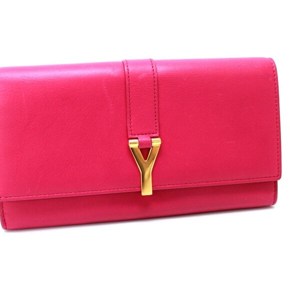 SAINT LAURENT Pink Wallet - Picture 1 of 12
